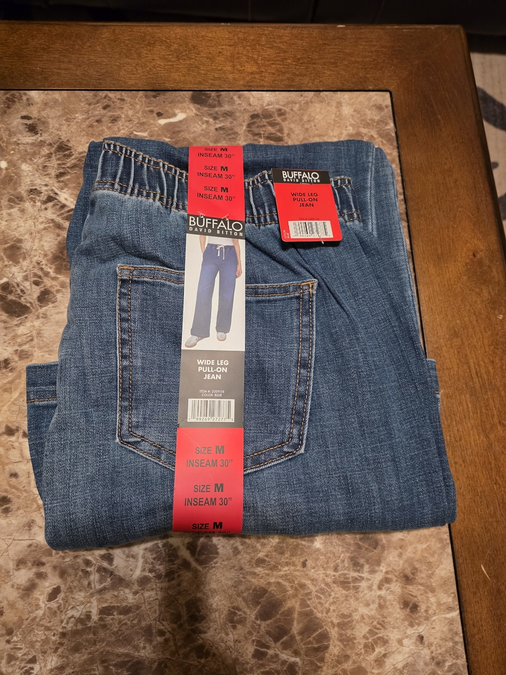 Buffalo David Bitton Women's Wide Leg Pull-On Jeans - Blue